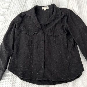 Cloth & Stone Speckled Button Down Shirt